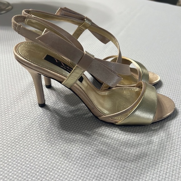Gold formal high heels shoes - Picture 5 of 7